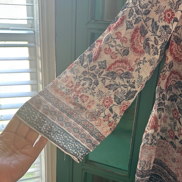 Knox Rose Floral Blouse - Pink and Navy - Picture 5 of 7